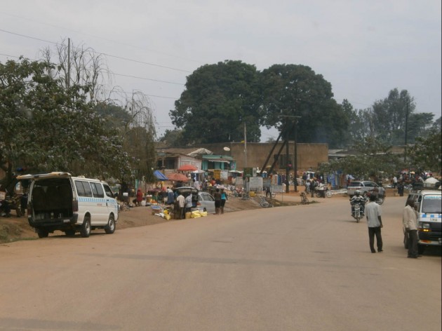 Le strade dell’Uganda, durante il tragitto da Entebbe (situata ad est del paese) alla Kibale Forest <br />(situata all’estremo ovest del paese) (Foto: I.Toni).